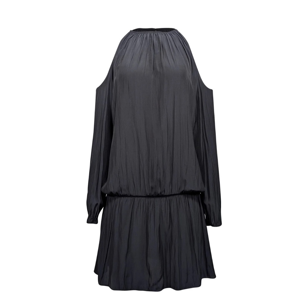 RAMY BROOK SATIN COLD SHOULDER DRESS SIZE M